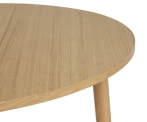 Oak effect folding table for 4 people, chairs not included