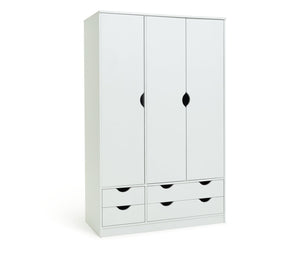 Habitat Kids Pagnell 3 Door 4 Drawer Wardrobe - White 16058788