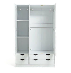Habitat Kids Pagnell 3 Door 4 Drawer Wardrobe - White 16058788