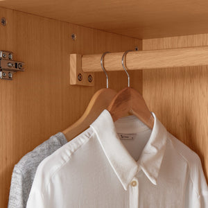Habitat Kirk Oak 2 Door 1 Drawer Wardrobe - Natural 13125157