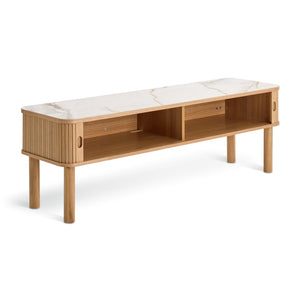 Habitat Lex 2 Door Oak TV Unit - Natural 17672084
