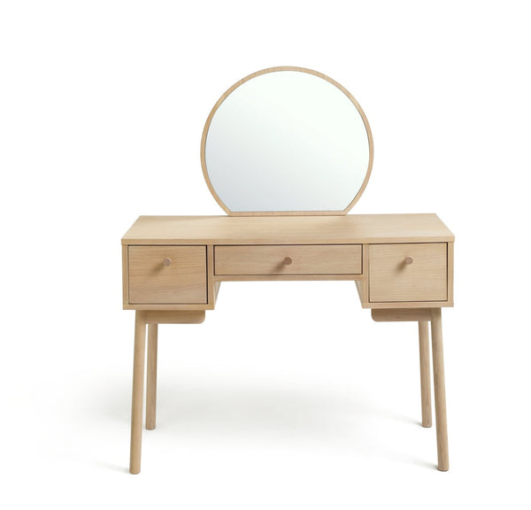 Habitat Moorlands 3 Drawer Dressing Table - Light Oak Veneer 12999308