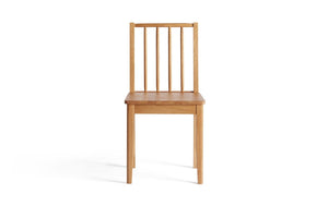 Habitat Nel Pair of Solid Wood Spindle Chair - Natural 19376759