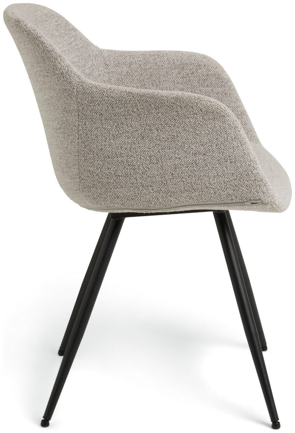 Habitat Noella Fabric Dining Chair - Natural 12025973