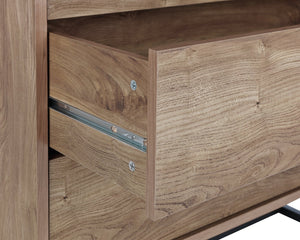 Habitat Nomad 2 Door 2 Drawer Wardrobe - Oak Effect 18491594