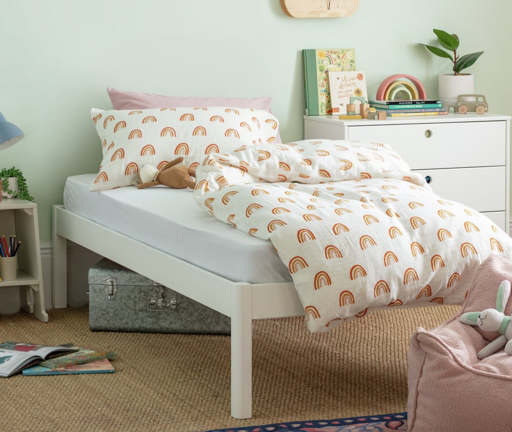 Habitat Odin Single Platform Bed Frame - White 11403314