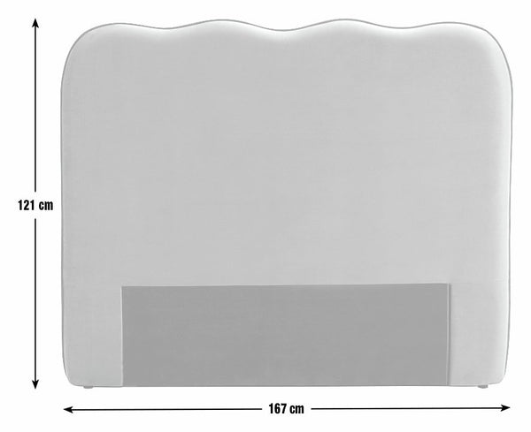 Habitat Onda Linen Kingsize Headboard - Stripe Plum 17742763