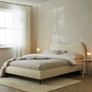 Habitat Orton Double Fabric Bed Frame - Natural 14039417