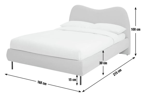 Habitat Orton Kingsize Fabric Bed Frame - Natural 14665458