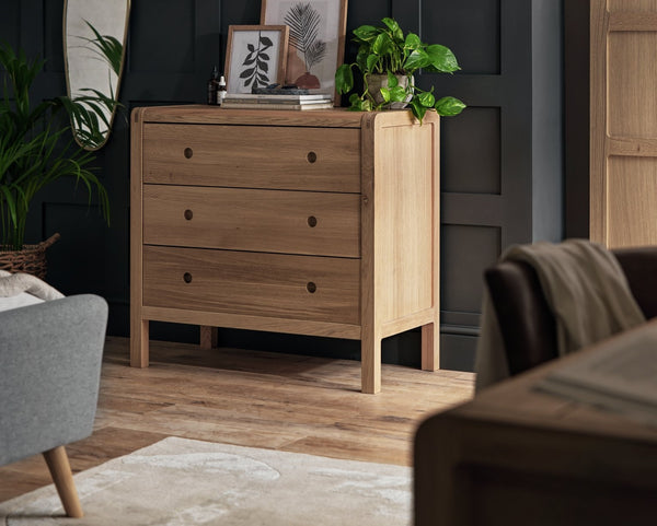 Habitat Radius 3 Drawer Chest - Oak 16609285