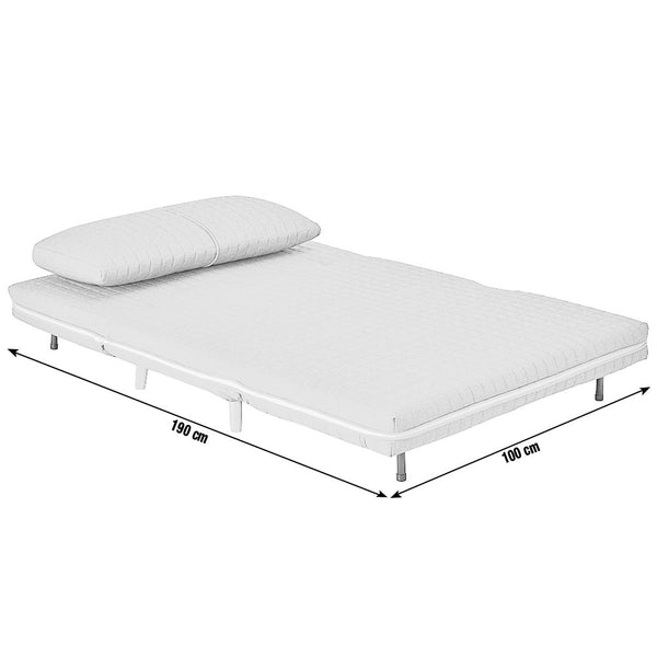 Habitat Roma Small Double Boucle Chair bed Sage Green 19590322