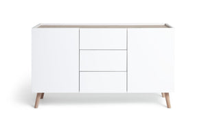 Habitat Skandi 2 Door 3 Drawer Sideboard - White Two Tone 15643455