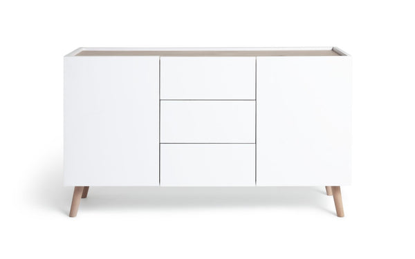 Habitat Skandi 2 Door 3 Drawer Sideboard - White Two Tone 15643455