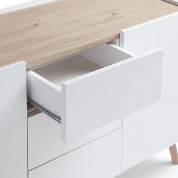 Habitat Skandi 2 Door 3 Drawer Sideboard - White Two Tone 15643455