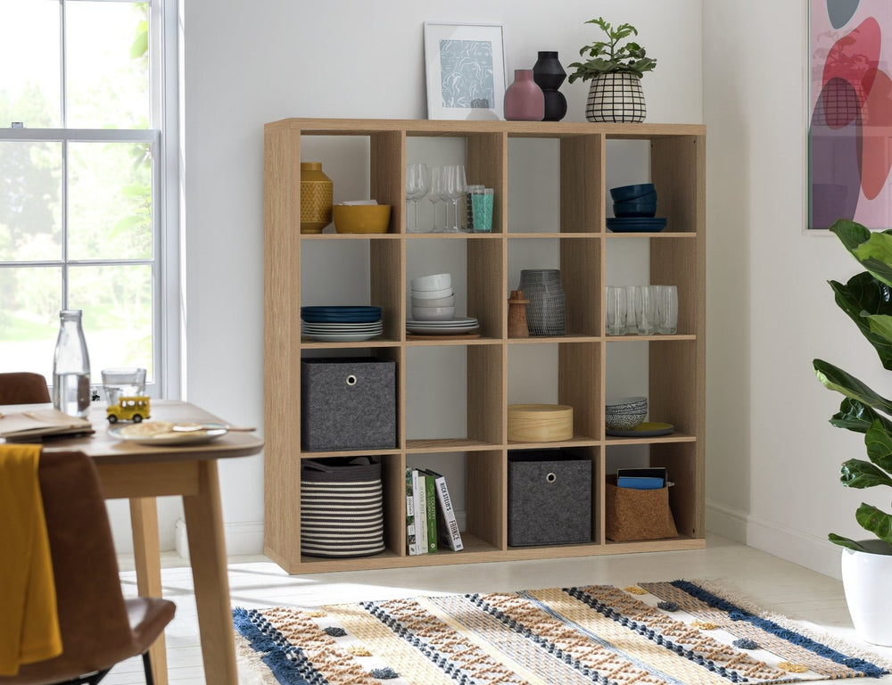 Habitat Squares Plus 16 Cube Storage Unit - Dark Oak 15700006
