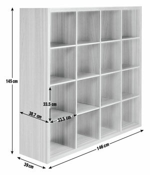 Habitat Squares Plus 16 Cube Storage Unit - Dark Oak 15700006