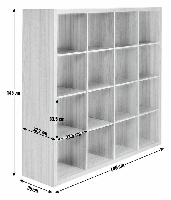 Habitat Squares Plus 16 Cube Storage Unit - Dark Oak 15700006
