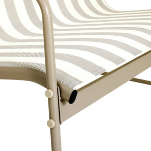 Habitat Stripe 4 Seater Metal Patio Set - Grey 17822669