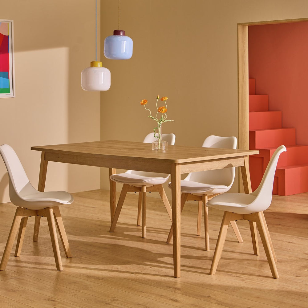 Habitat Sylas Extending 6 Seater Dining Table - Natural 18132798