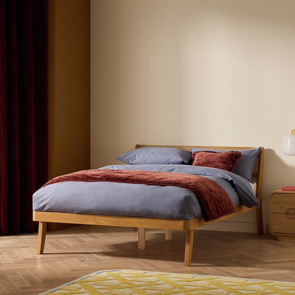 Habitat Tatsuma Double Wooden Bed Frame - Ash 19362880