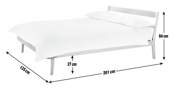 Habitat Tatsuma Double Wooden Bed Frame - Ash 19362880