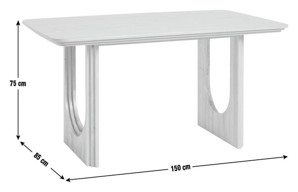 Solid wood dining table for kitchen or dining room
