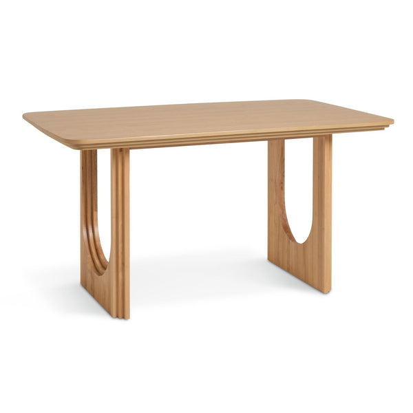 Habitat Trezy solid wood 6 seater dining table oak
