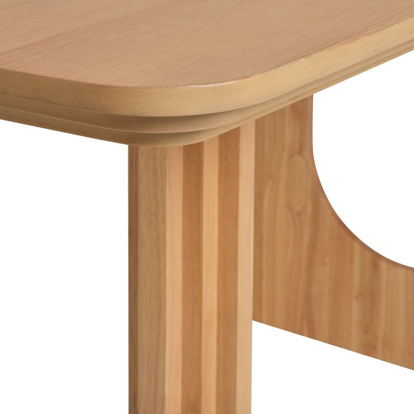 Affordable solid wood 6 seater dining table
