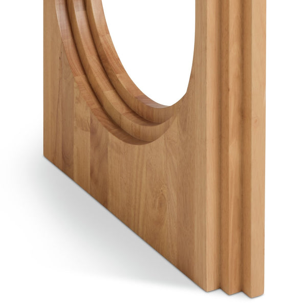 Habitat Trezy oak dining table side view
