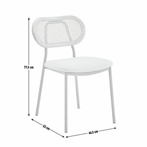 Habitat Zoey Pair of Fabric Chairs - Natural 17550869