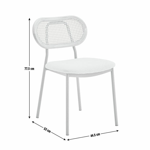 Habitat Zoey Pair of Fabric Chairs - Natural 17550869