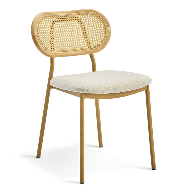 Habitat Zoey Pair of Fabric Chairs - Natural 17550869