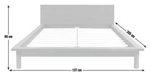 Habitat akio small double bed walnut 17161052