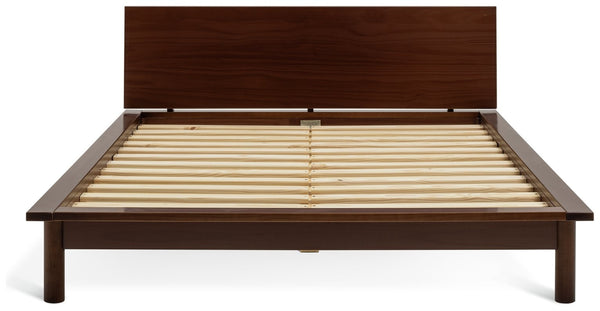 Habitat akio small double bed walnut 17161052