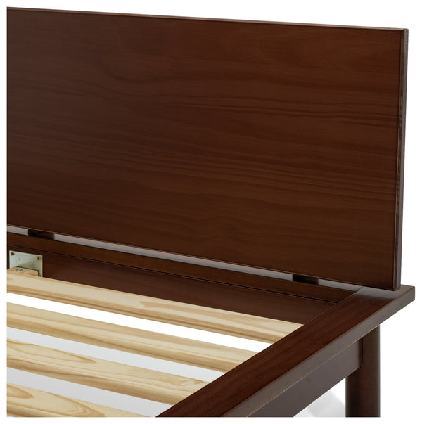 Habitat akio small double bed walnut 17161052