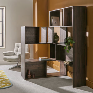 Habitat atwood extendable shelf unit walnut 17753824
