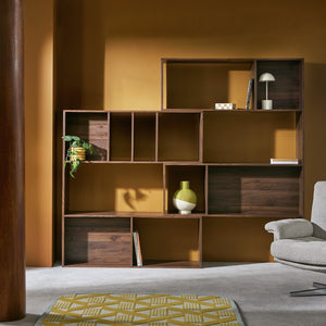 Habitat atwood extendable shelf unit walnut 17753824