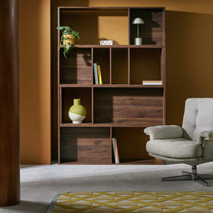 Habitat atwood extendable shelf unit walnut 17753824
