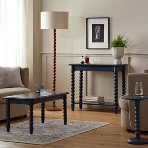 Habitat Blaire Bobbin Side Table - Navy 15825503