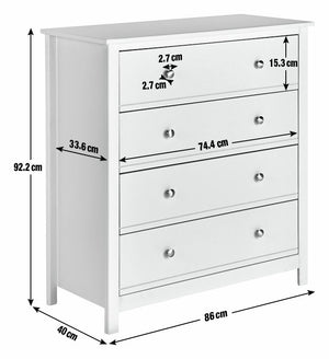 Habitat brooklyn 4drw chest white 18169541