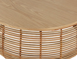 Habitat Hazel Rattan Round Coffee Table - Natural 19208315