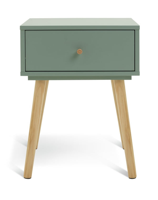 Habitat Otto 1 Drawer Bedside Table - Green 17126107