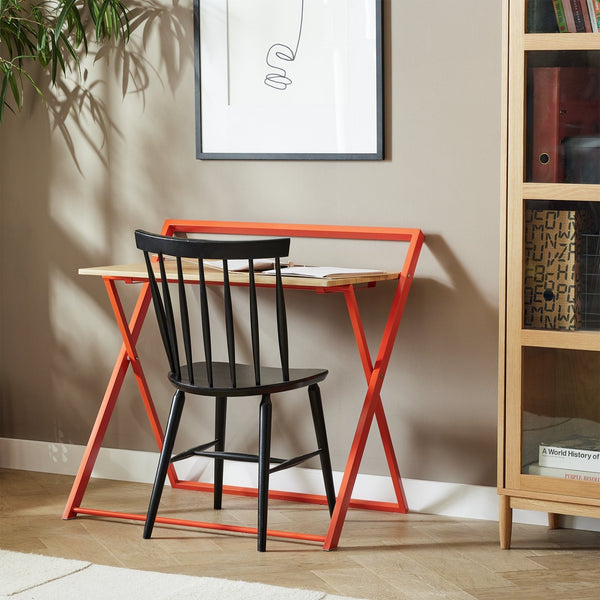 Habitat Compact Folding Office Desk - Red 17141838