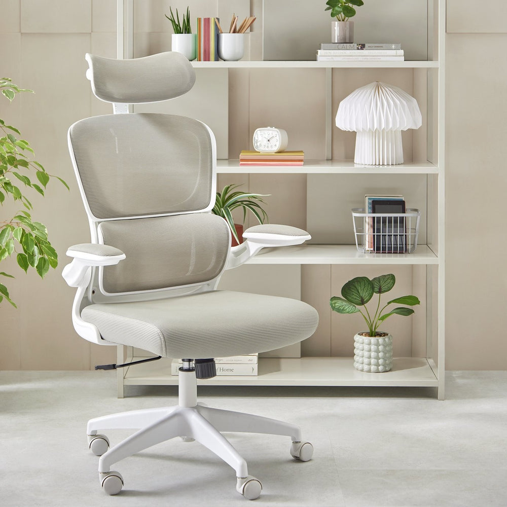 1525317 Habitat Oxley Mesh Office Chair - Grey