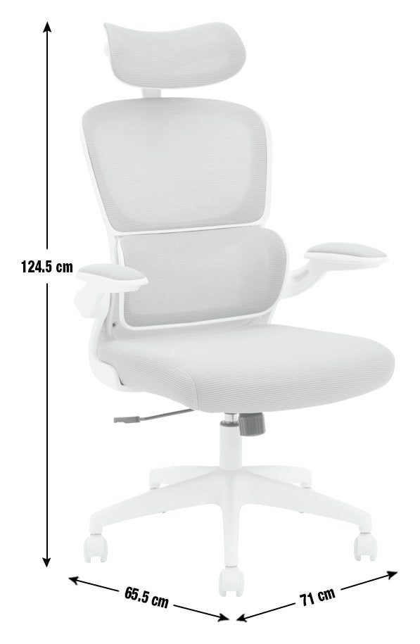 Habitat Oxley Mesh Office Chair - Grey 1525317
