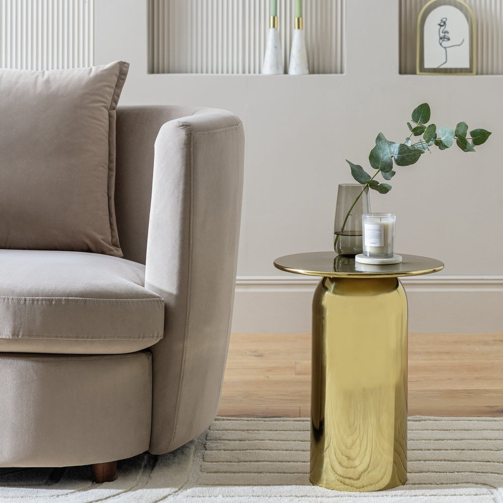 15826485 Habitat Roman Side Table - Gold