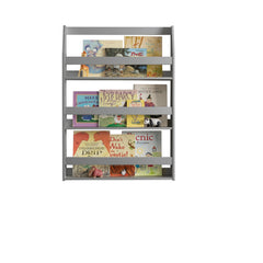 Display 3 Shelf Wall Mounted Bookcase Grey