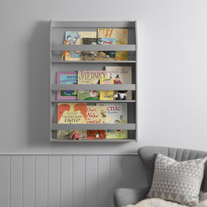 Hanging Bookcase 3 Tier in Grey