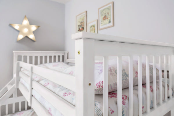 Hanna Triple Bunk Bed with Single and Double Bed - White