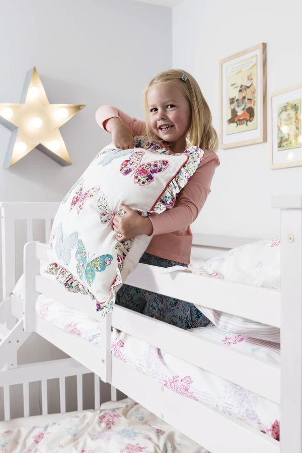 Hanna Triple Bunk Bed with Single and Double Bed - White